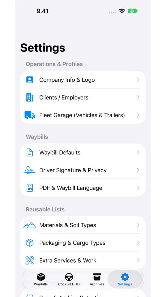 iPhone — Settings