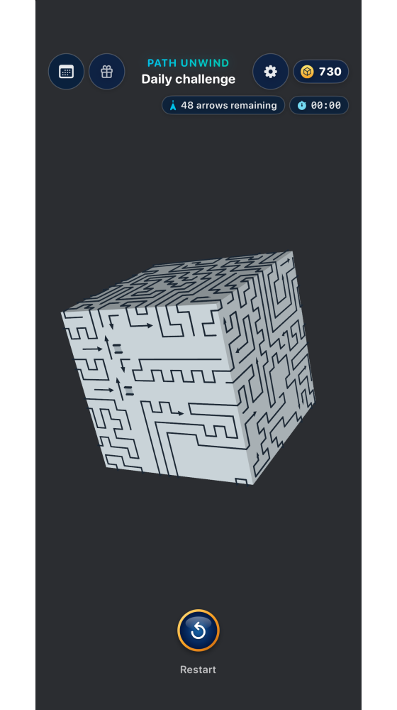 Unlock the daily challenge after 25 completed levels
