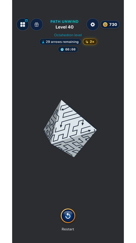 Unwind the octahedron