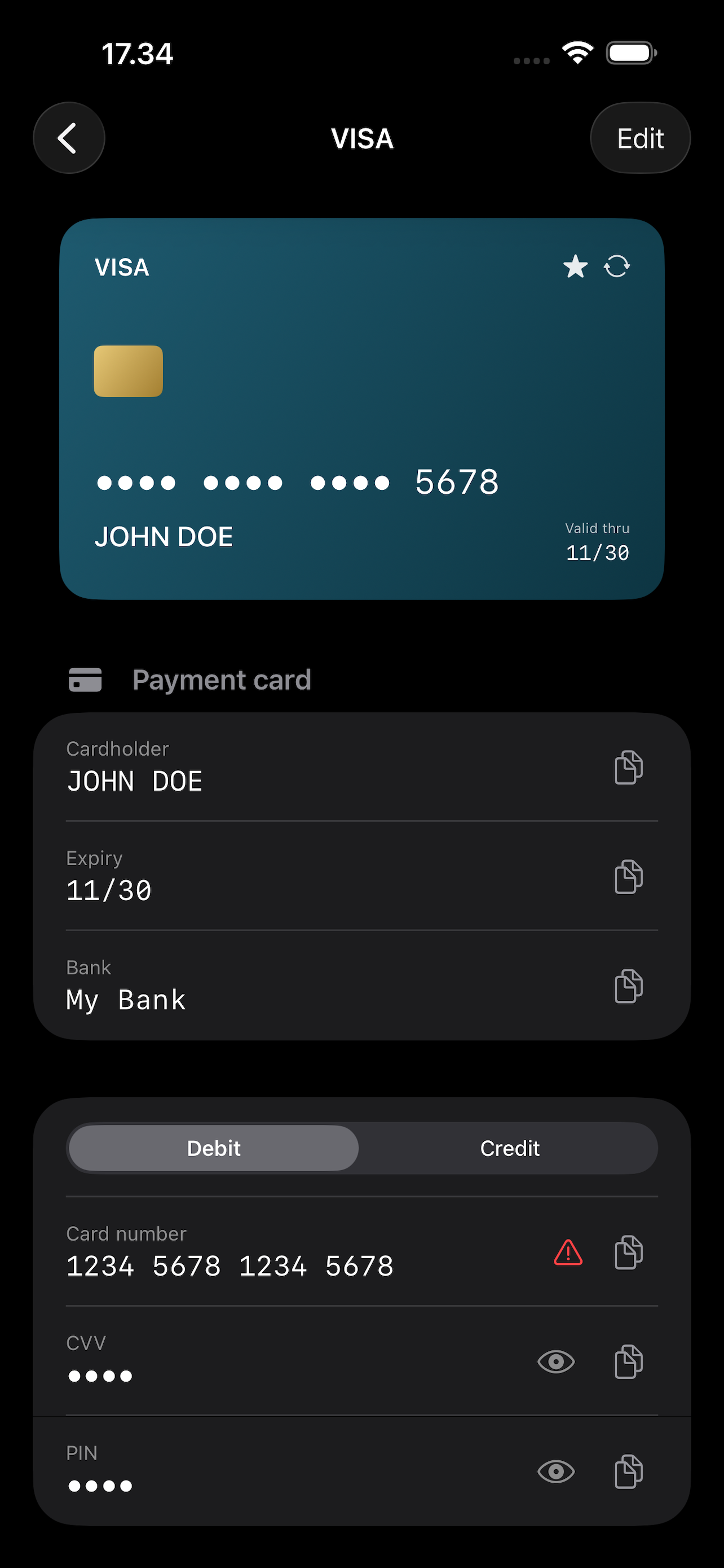Card Detailss